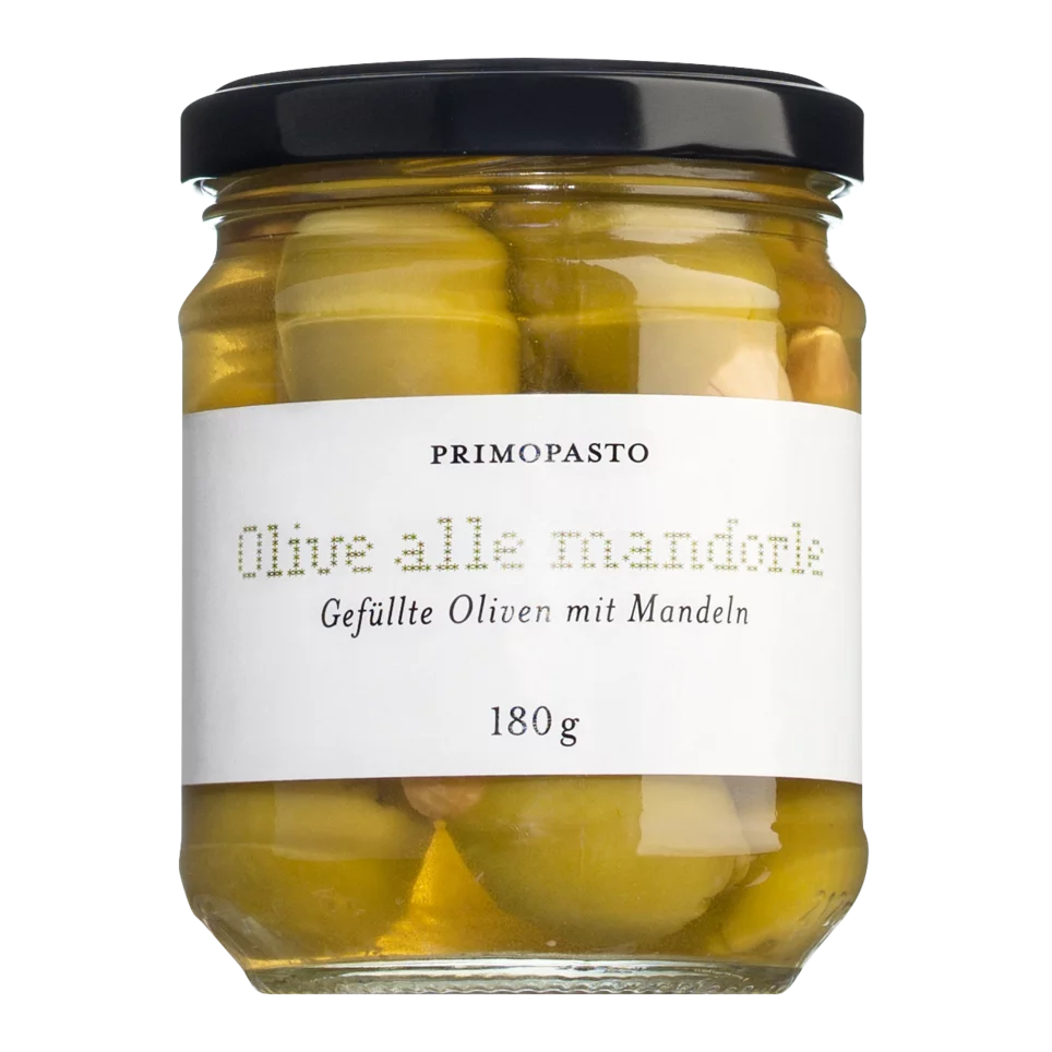 Gefüllte Oliven mit Mandeln (180g)